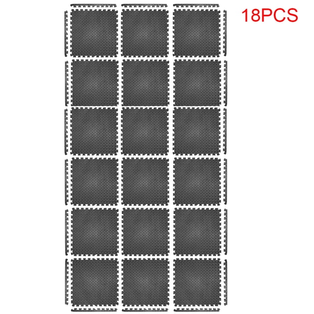 Almohadilla de ejercicio Irfora 12PCS 30 * 30cm Alfombrilla protectora antideslizante Bubble Bowl Cojín de ejercicio de espuma Irfora Almohadilla de ejercicio