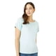 thumbnail image 1 of Maine - Camiseta Essential de Slub Manga Enrollada para Mujer (Azul Pálido), 1 of 3