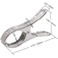 thumbnail image 3 of Large Heavy Duty Metal Clothespins 6 Packs Stainless Steel Clothespin,Big Beach Chair Towel Clips,Clamp for Quilt,Outdoor Light Clips, 3 of 5
