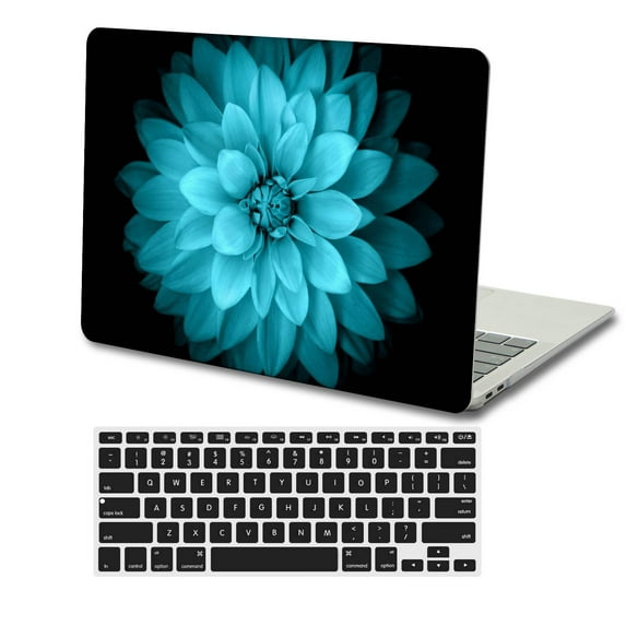 KSK KAISHEK Hard Shell Cover Compatible with MacBook Pro 14" 2023 2022 2021 A2779/A2442 + Black Keyboard Cover, Flower 110