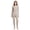 190gsm Oatmeal, variant on Woolcano Women's 100% Merino Wool Thermal Base Layer Set, Long Johns for Skiing, Hiking, Travel and Cold Weather Activities