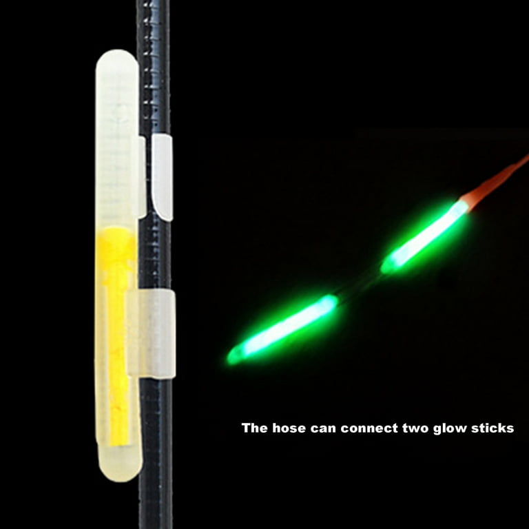 Yixx 50Pcs Light Stick Fluorescent Mini Plastic Sturdy Fishing Glow Sticks  for Outdoor 