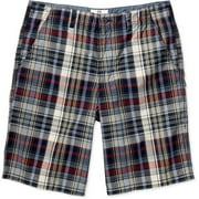 Faded Glory - Big Men's Plaid Flat-Front Shorts