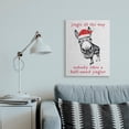 thumbnail image 4 of Stupell Industries Jingle All the Way Quote Sassy Christmas Donkey Holiday Painting Gallery Wrapped Canvas Art Print Wall Art, 24 x 30, 4 of 5