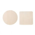 thumbnail image 2 of Troncos redondos cuadrados de madera, piezas de madera, artesanías de madera, bricolaje, productos de madera en blanco geométricos, decoración creativa navideña, 2 of 4