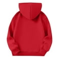 thumbnail image 4 of FchengtaiS Girls' Hoodies Sweatshirts Long Sleeve Casual Lightweight Pullover Tops Bow Print Hooded Sweatshirt with Pocket 4-15 Years, 4 of 5