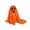 Orange, variant on Halloween Light Up Ghost Decor, White Glowing Ghost Tabletop Decoration, Warm LED Halloween Ghost Figure for Party Table Mantel Shelf Bedroom Living Room Spooky Cute Decor,white