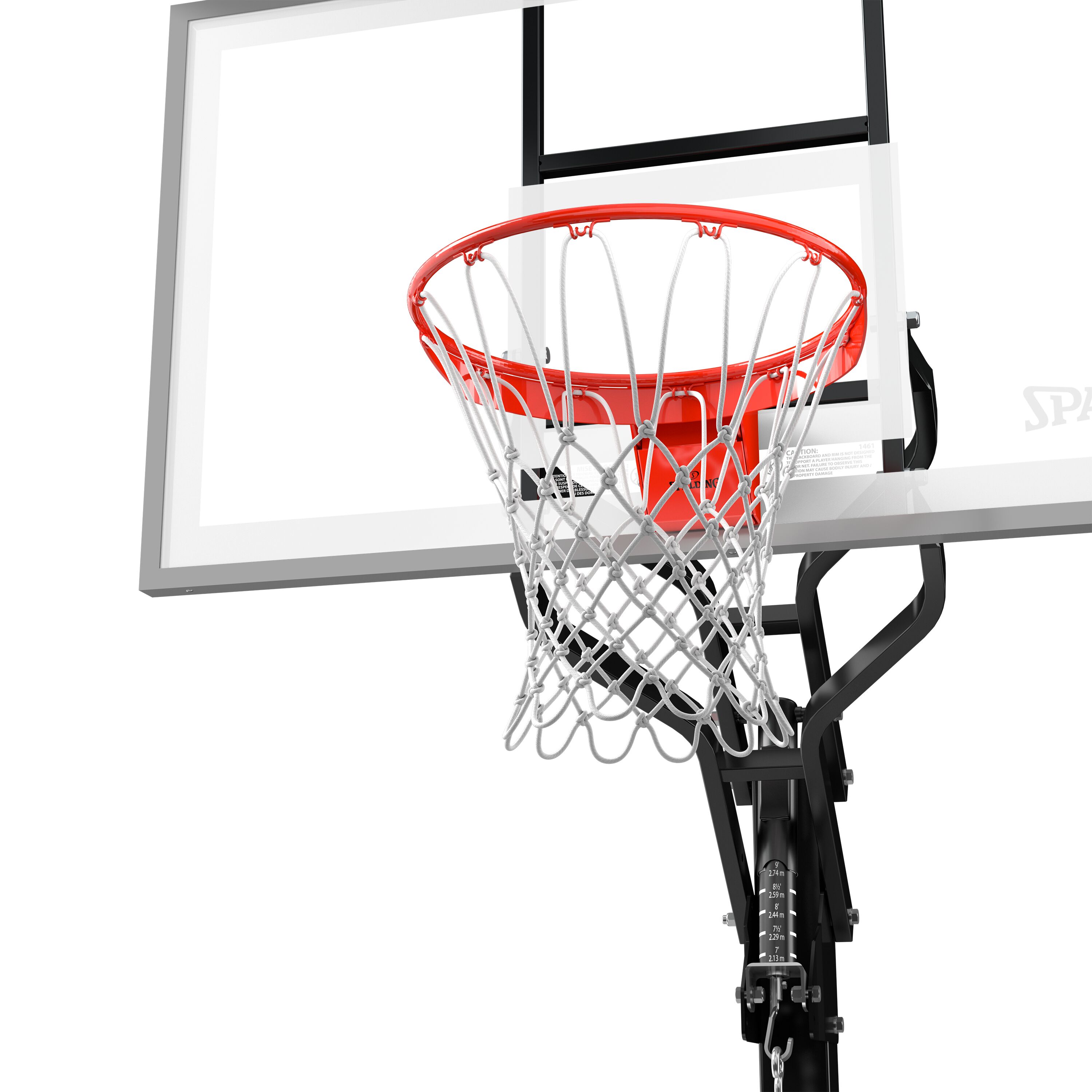 Spalding 60 In. Tempered Glass U-Turn® In Ground Basketball Systems Hoop - image 5 of 6
