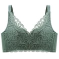 thumbnail image 5 of Sujetador de encaje sin aros para mujer, copa gruesa, pecho pequeño, push-up, ajustable, conjunto de ropa interior sexy para mujer Auxilion, 5 of 5
