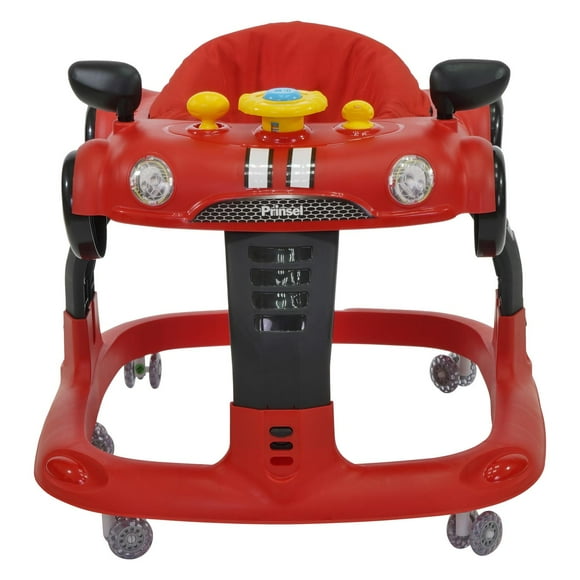 Andadera Bebé Prinsel Auto 3 Alturas Tablero Electrónico 7118 Rojo