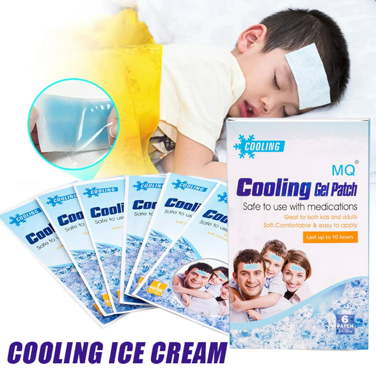 Cooling Patch Baby Fever Down Plaster Lower Temperature Migraine Headache  Pad 