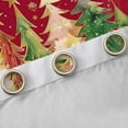 thumbnail image 4 of Homewish Graffiti Xmas Tree Black Out Curtains,Merry Christmas Curtains Pack of 2 (42x63 Each),Red Green Gold Bedroom Curtains For Girls Kids,Super Cozy Room Decor, 4 of 6