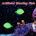 thumbnail image 4 of Adornos de peces artificiales que brillan en la oscuridad, peces flotantes falsos para acuarios, peces artificiales rosas 1 set, 4 of 7