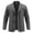 Gray, variant on Stamzod Blazers for Men Business Casual Work Faux Suede Jacket Lapel Collar Open Front Suit Jackets Green XL