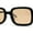 Black Yellow Light Brown, variant on Hipster Vintage Styling Rod Arm Narrow Rectangle Sunglasses Beige Light Black