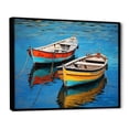 thumbnail image 2 of Designart "Fishing Boat harmonies III" Transportation Floater Framed Canvas Wall Art, 2 of 7