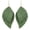 Blackish Green 13, variant on Handmade Bohemian Large Soft Genuine Leather Fringe Double Feather Lightweight Color PU Leaf Drop Dangle Earrings for Women Fashion Jewelry Gifts