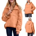 thumbnail image 2 of Lentta Womens Oversized Hooded Puffer Quilted Jacket for Women Lightweight Warm Padded Hoodies Coat, 2 of 7