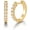 12 mm-gold, variant on FANCIME 14K Yellow Gold Plated Hoop Earrings Huggies Earrings with Lab-Grown Diamond 0.13-0.46 Cttw (Colors D-E, Clarity VS) Earrings Stud Earrings Gifts Jewelry for Women Her Size 8-12mm