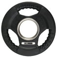 thumbnail image 2 of HolaHatha 2.5-Pound Olympic Rubber Coated Weight Plates w/Handle (2 Pack), 2 of 12