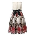 thumbnail image 2 of Richie House Little Girls Light Yellow Floral Embroidered Party Dress 4/5, 2 of 7
