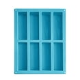 thumbnail image 2 of Btomtd Rectangular Silicone Mould with 8 Cavity , Cake Pan for Nutrition Bars and Chocolate Truffles, Household Baking Pan Cake Molds and Cookie Sheets, Size 10.6"x8.5", Sky Blue, 2 of 8