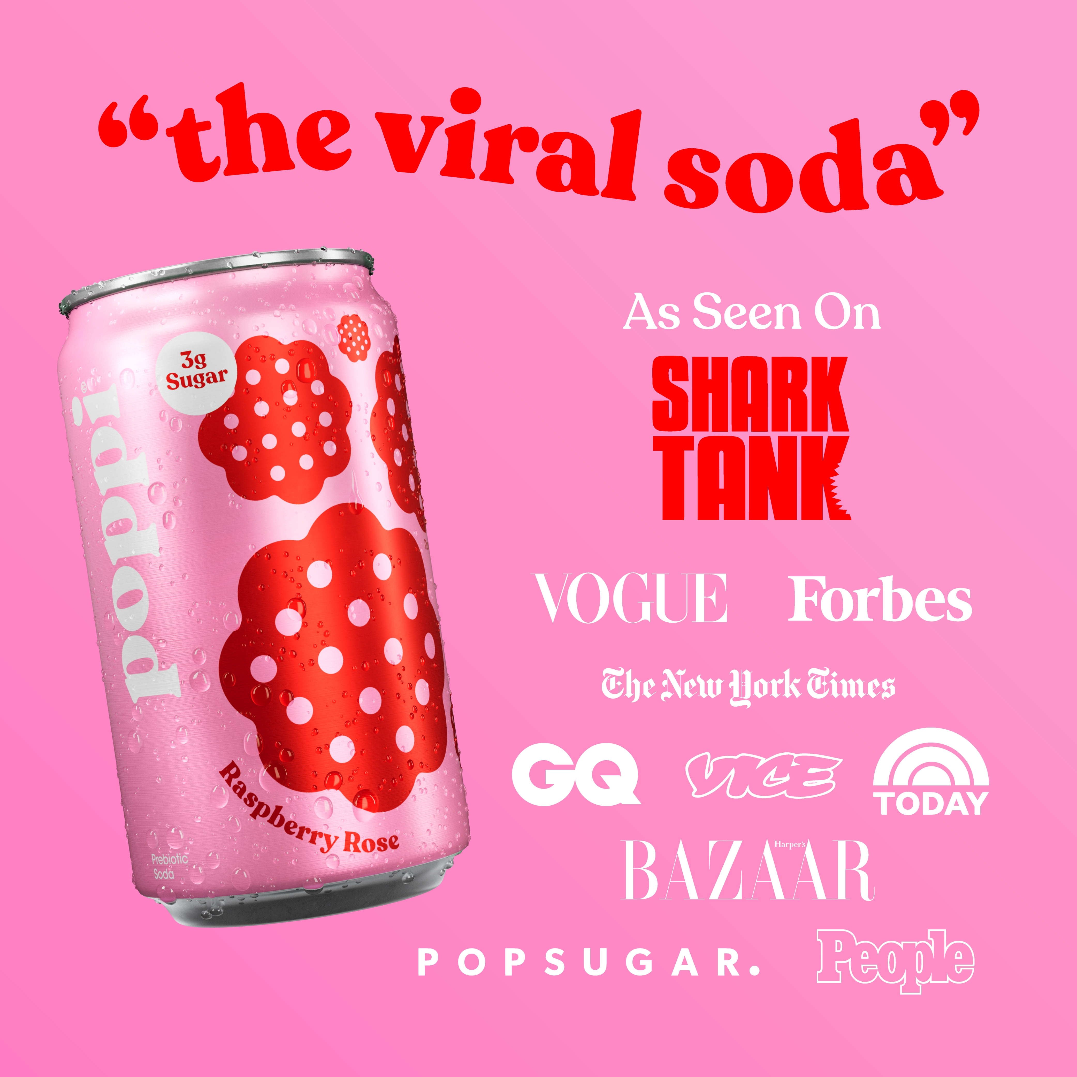 poppi Orange Prebiotic Soda Mini Can, 7.5 fl oz Can, 6 Pack Cans