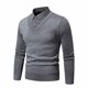 thumbnail image 2 of Mens Slim Fit Casual Shirt Long Sleeves Breathable Sweater Soft Top Shirt Collar, 2 of 8