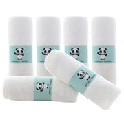 NETSENG Serviettes de bain bébé-2 couches de serviettes en bambou absorbantes douces-serviettes de bain nouveau-né-lingettes naturelles pour la peau délicate-bain de bébé (lot de 6)