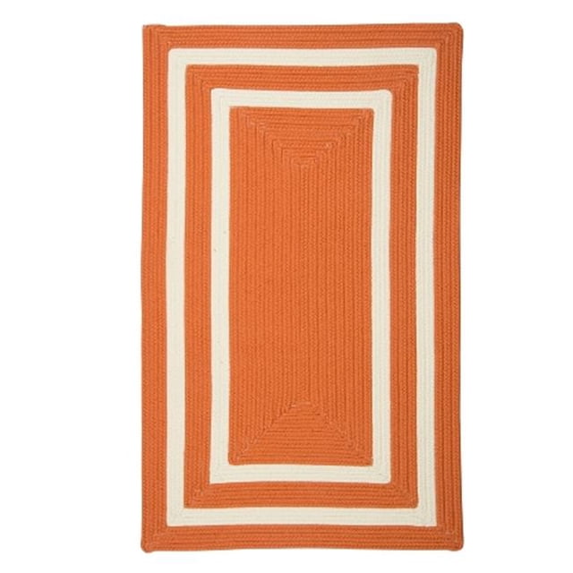 Colonial Mills Rug PY41R024X120R 2 x 10 ft. La Playa Braided Rug Tangerine