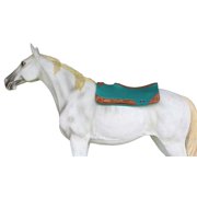 Horse 32 x 30 Western Contoured Wool Felt Therapeutic Saddle Pad Teal 39177TL