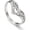 White, variant on Womens Titanium Steel Love Heart Ring Adjustable Opening Retro Ring with Metal Ethnic Geometric Elements Fashion Jewelry Gift for Her Rose Gold White and Gold