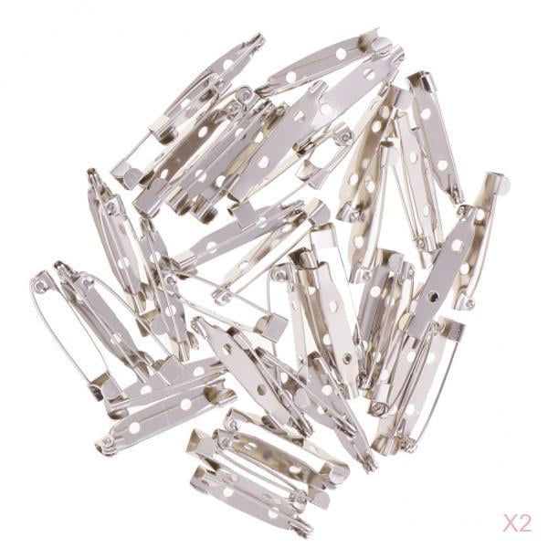 200pcs Broche Base Pasadores De Trasera Pasadores De Seguridad Del Broche Para Hallazgos De Manualidades De Bricolaje jinwen Broches de pasadores de barra