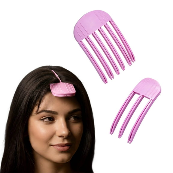 éclat Volumizer Hair Clip – Anti-Slip Root Lifting Volumizing Tool for Fluffy Curtain Bangs, Lightweight Secure Hold Clips Trendy & Stylish (2 Pack, Purple)