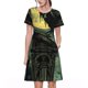 thumbnail image 1 of Easygdp MoonNight Sky Crow para Vestido Transpirable de Mujer, Vestido Suelto de Manga Corta con Pliegues y Bolsillos para el Verano, 1 of 6