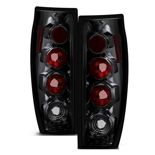 Chevy 02-06 Avalanche Smoke Euro Style Rear Tail Light Set Brake Lamp