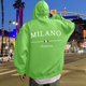 thumbnail image 1 of MHFRRA Sudadera con Capucha y Estampado de Letras para Uso Informal Jersey Elegante y Cómodo para Uso Diario Ideal para Actividades Al Aire Libre y Relajación Verde, 1 of 5