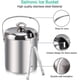 thumbnail image 3 of Ice Bucket Ice Bucket Champagne Cooler Ice Cube Container With Tongs And Lid, 3 of 3