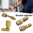 thumbnail image 2 of Adaptateur en Laiton pour Réfrigérateur Résistant à la Rouille et à la Corrosion R32/R454B Raccord Fileté Inversé pour Climatiseur, 2 of 8