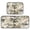 Lily Motifs Pattern, variant on 2-Piece Kitchen Rugs Set Non-Slip Mats Carpet Floor for Kitchen, Bathroom (19.7"x27.6" & 19.7"x47.2") Ginkgo Leaves and Petals
