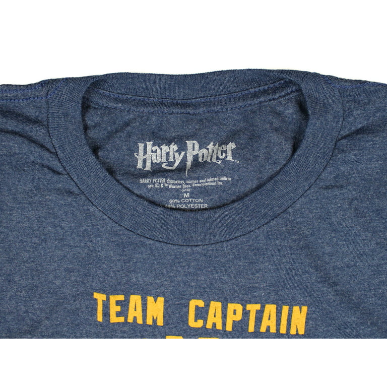 harry potter ravenclaw quidditch (large) t-shirt blue mens hogwarts