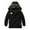 A-Black92, variant on Little Boys Coat Plain Quilted Trim Badge Design Long Sleeve Jackets Winter Clearance Cold Weather Cool Warm Clothes