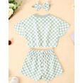 thumbnail image 6 of WESIDOM Toddler Girl Clothes Baby Girls Outfits 6M-5T Summer Floral Print Shirt+Shorts+Headband 3pcs Baby Clothing, 6 of 6