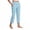 Blue, variant on Womens Pull on Capri Pants with 4 Pockets Wide Waistband High Waisted Stretch Workout Yoga Split Capris, Beige XL,M,Green