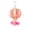 Pink, variant on Natural Hot Air Balloon Bird Toy, Hand-Woven Parrot Foraging & Chew Toy with Colorful Rattan Balls, Boredom Relief for Small to Medium Parakeets, Cockatiels, Conures