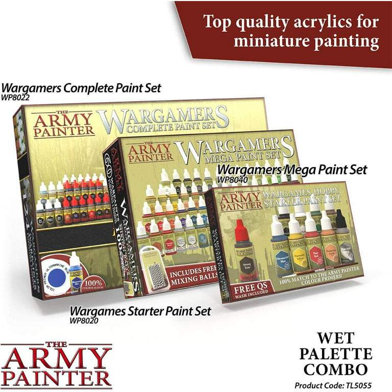 The Army Painter Warpaints Air Starter Set - Non-Toxic Water Based Airbrush paint  set paint and primer for Tabletop Roleplaying, Boardgames, and Wargames  Miniature Model Painting 
