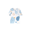thumbnail image 3 of 100% Cotton Women Capri Pajama Set 2 Pcs Short Sleeve Top Capris pants Sleepwear, 3 of 9