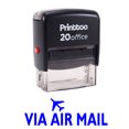 thumbnail image 2 of Printtoo Office Stationary VIA AIR MAIL Self Inking Rubber Stamp Stamp-Blue, 2 of 2