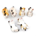 thumbnail image 2 of Ceramic Cute Cat Chopsticks Rest Dinner Spoon Stand Knife Fork Holder (Set of 6PCS), 2 of 7