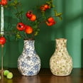 thumbnail image 5 of Sungmor Blue and White Ceramic Flower Vase, Vintage Ice Cracked Glaze Porcelain Vase, Pretty Centerpieces Flower Arrangement Vase for Home Decor, 8.2 Inch Decorative Vases for Table, Shelf, Mantel, 5 of 8